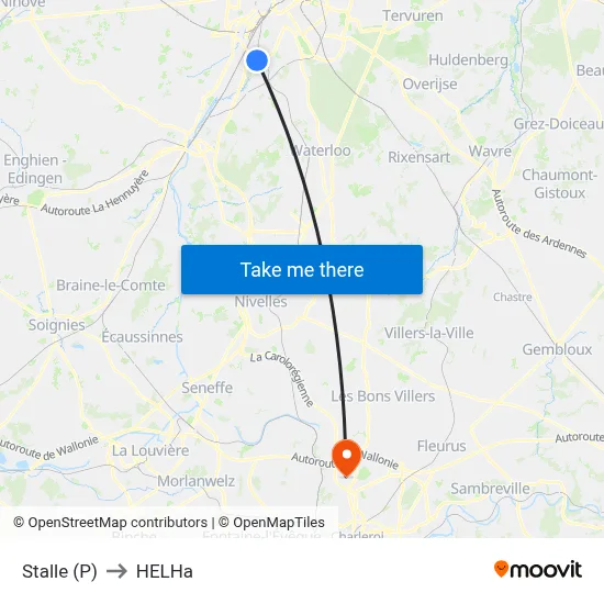 Stalle (P) to HELHa map