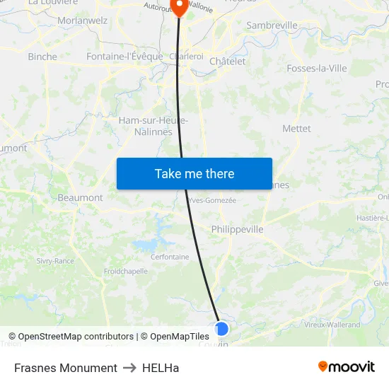 Frasnes Monument to HELHa map