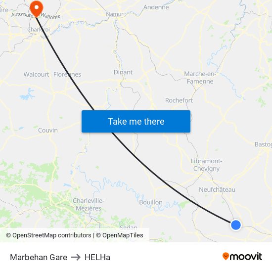 Marbehan Gare to HELHa map