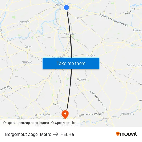 Borgerhout Zegel Metro to HELHa map