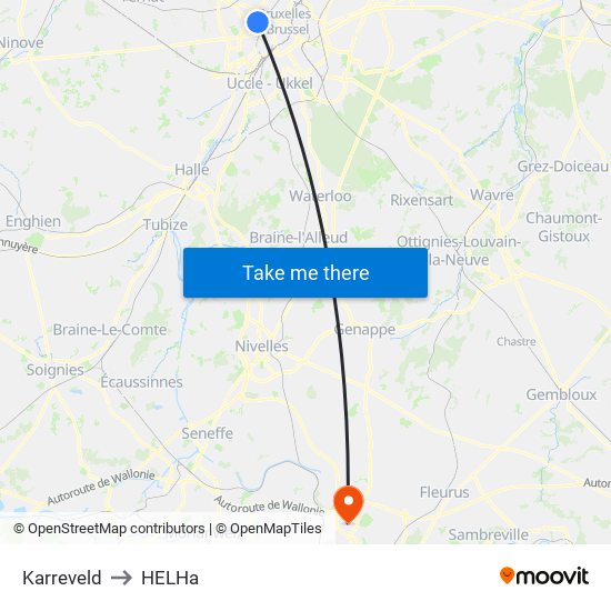 Karreveld to HELHa map