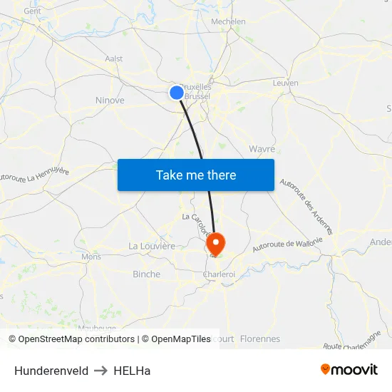 Hunderenveld to HELHa map