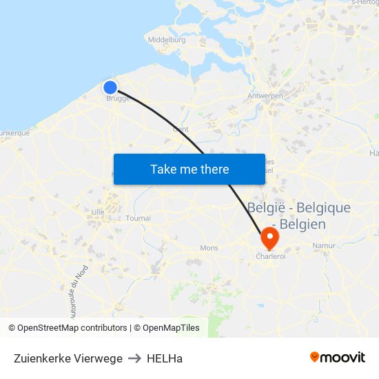 Zuienkerke Vierwege to HELHa map