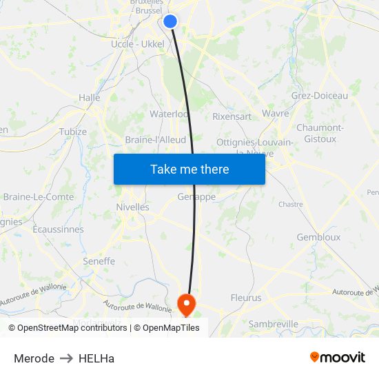 Merode to HELHa map