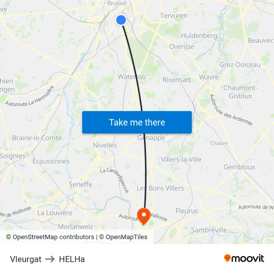 Vleurgat to HELHa map