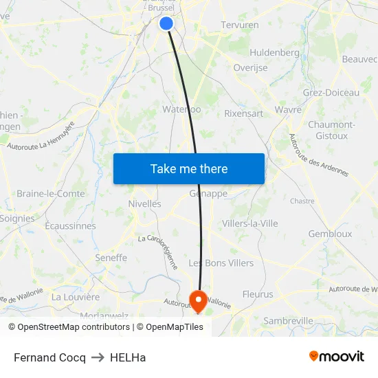 Fernand Cocq to HELHa map