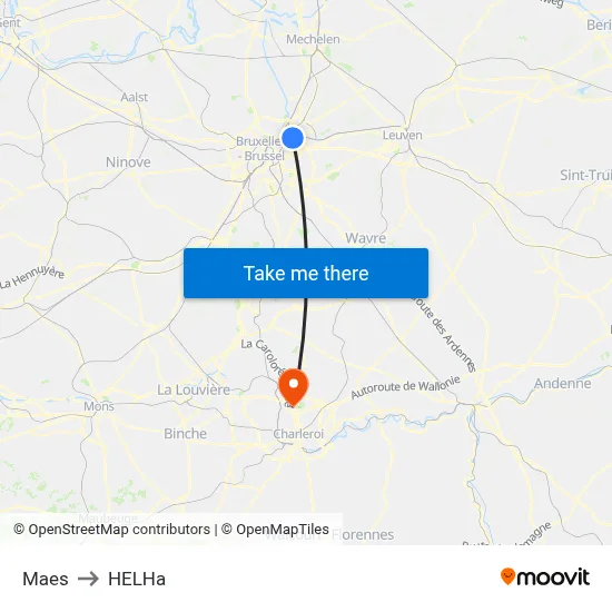 Maes to HELHa map