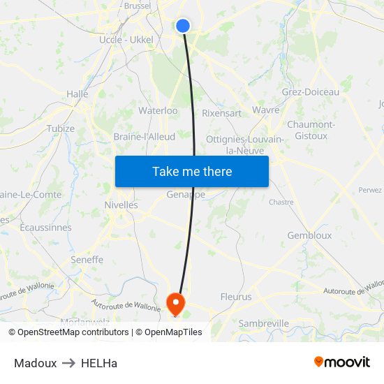 Madoux to HELHa map