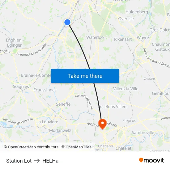 Lot Station to HELHa map