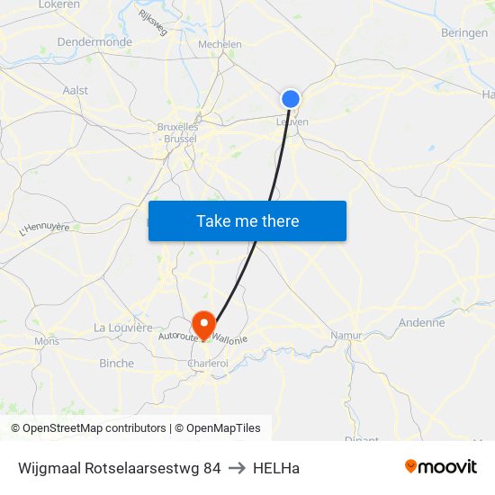 Wijgmaal Rotselaarsestwg 84 to HELHa map