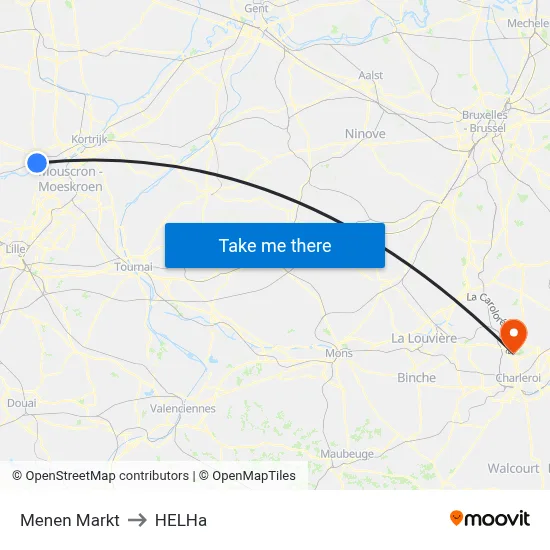 Menen Market to HELHa map