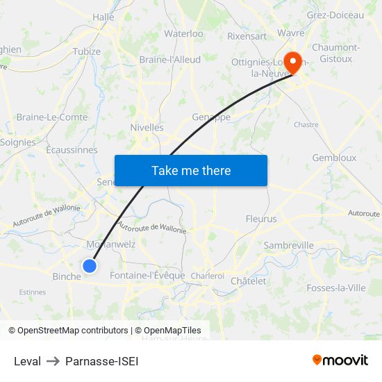 Leval to Parnasse-ISEI map