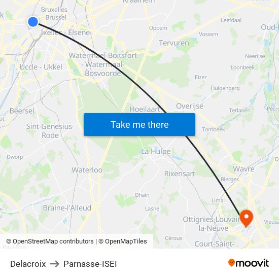 Delacroix to Parnasse-ISEI map