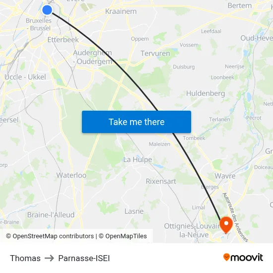 Thomas to Parnasse-ISEI map