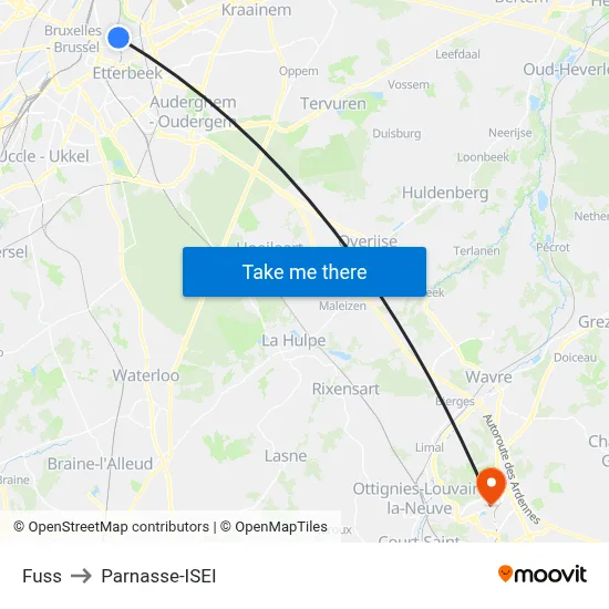 Fuss to Parnasse-ISEI map