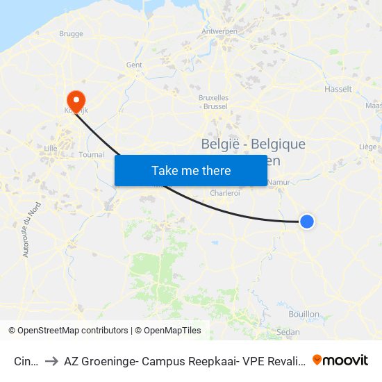Ciney to AZ Groeninge- Campus Reepkaai- VPE Revalidatie 2 map