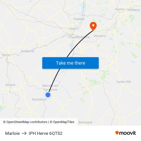 Marloie to IPH Herve 6QTS2 map