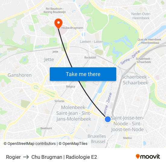 Rogier to Chu Brugman | Radiologie E2 map