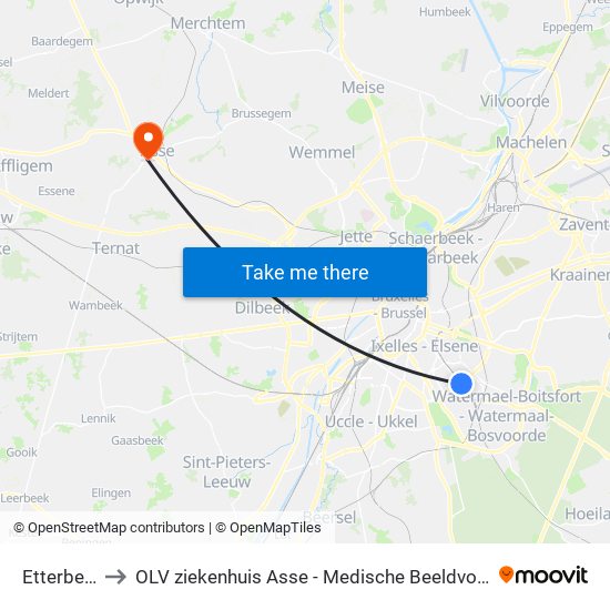 Etterbeek to OLV ziekenhuis Asse - Medische Beeldvorming map