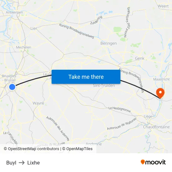 Buyl to Lixhe map