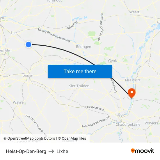 Heist-Op-Den-Berg to Lixhe map