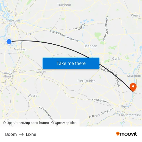 Boom to Lixhe map