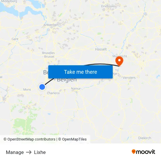 Manage to Lixhe map