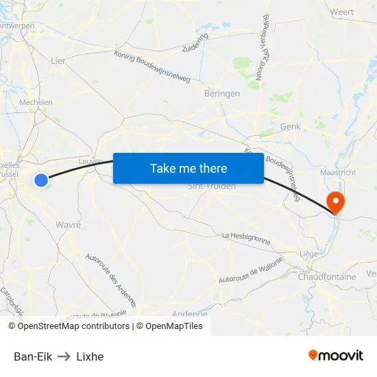 Ban-Eik to Lixhe map