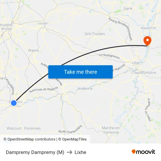 Dampremy Dampremy (M) to Lixhe map