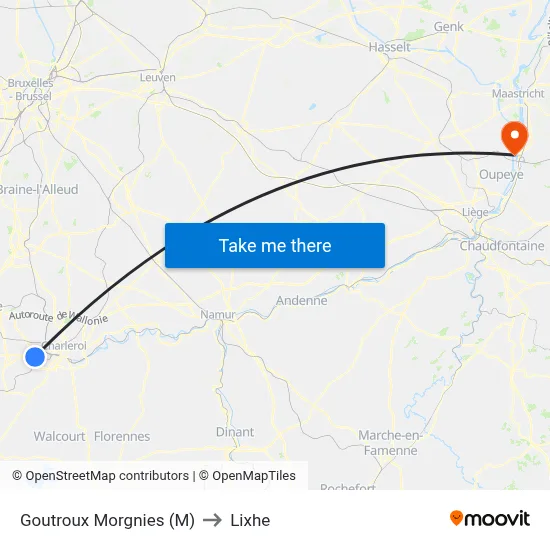 Goutroux Morgnies (M) to Lixhe map