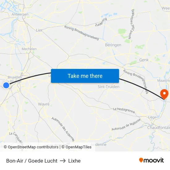 Good Air to Lixhe map