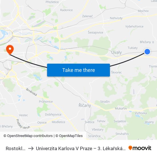 Rostoklaty to Univerzita Karlova V Praze – 3. Lékařská Fakulta map