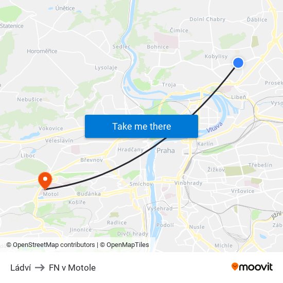 Ládví to FN v Motole map