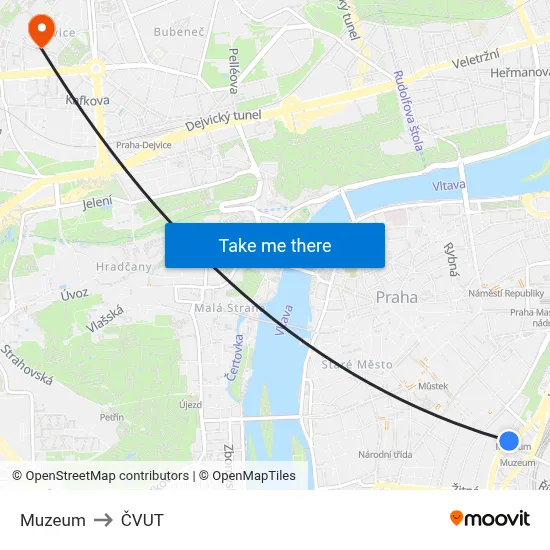 Muzeum to ČVUT map