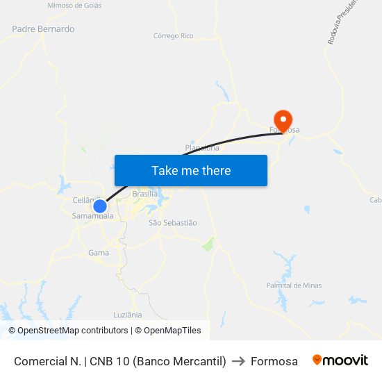 Comercial N. | CNB 10 (Banco Mercantil) to Formosa map