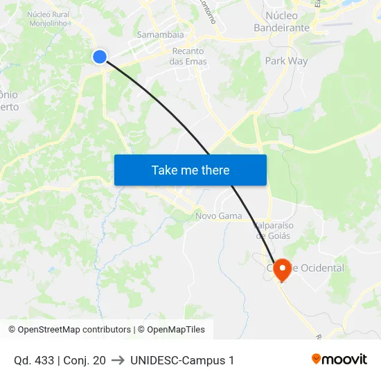 Qd. 433 | Conj. 20 to UNIDESC-Campus 1 map