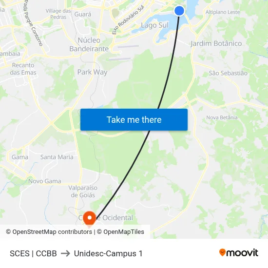 SCES | CCBB to Unidesc-Campus 1 map