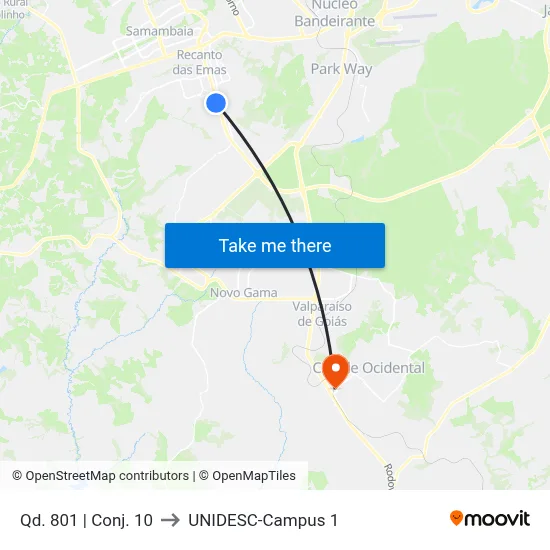 Qd. 801 | Conj. 10 to UNIDESC-Campus 1 map