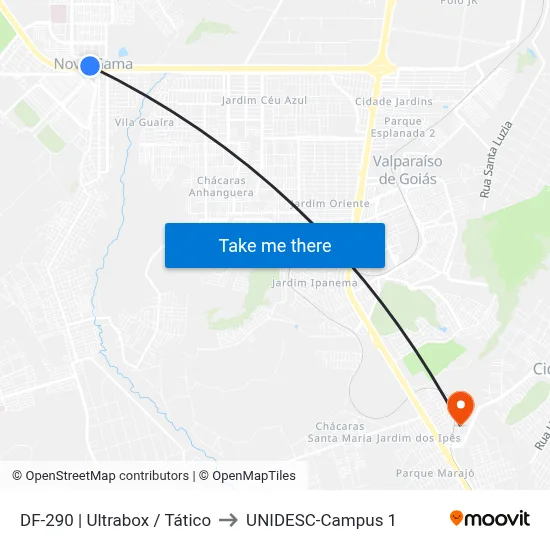 DF-290 | Ultrabox / Tático to UNIDESC-Campus 1 map