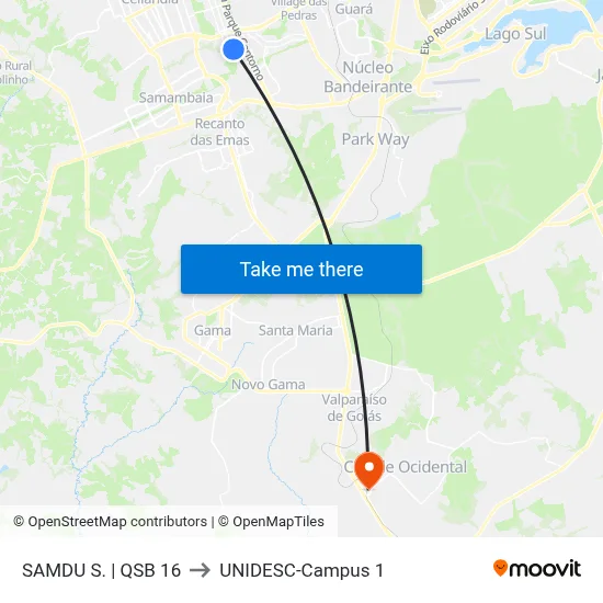 SAMDU S. | QSB 16 to UNIDESC-Campus 1 map