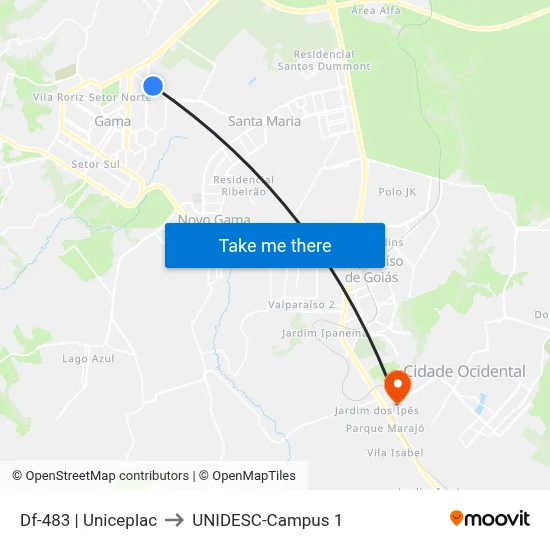 Df-483 | Uniceplac to UNIDESC-Campus 1 map