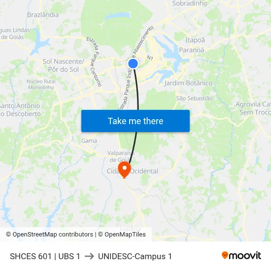 SHCES 601 | UBS 1 to UNIDESC-Campus 1 map