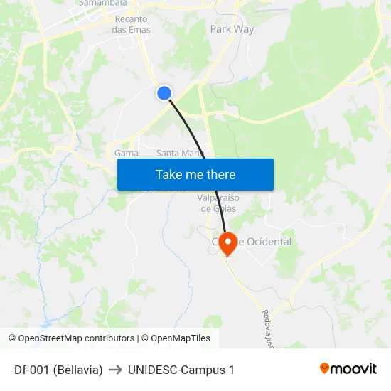 Df-001 (Bellavia) to UNIDESC-Campus 1 map