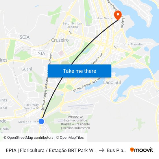 EPIA | Floricultura / Estação BRT Park Way to Bus Plays map