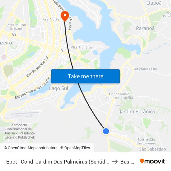 Epct | Cond. Jardim Das Palmeiras (Sentido São Sebastião) to Bus Plays map