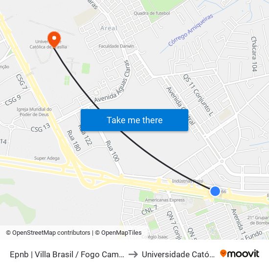 Epnb | Villa Brasil / Fogo Campeiro / Sim Sem Hora to Universidade Católica De Brasília map