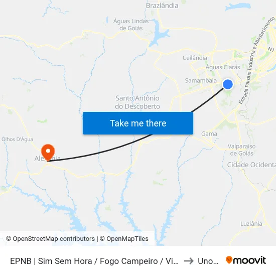 EPNB | Sim Sem Hora / Fogo Campeiro / Villa Brasil to Unopar map