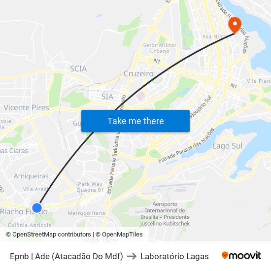 Epnb | Ade (Atacadão Do Mdf) to Laboratório Lagas map