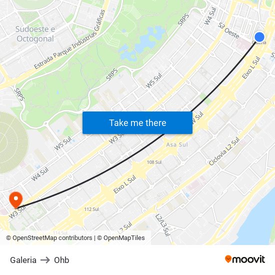 Galeria to Ohb map