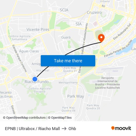 Epnb | Ultrabox / Assaí / Riacho Mall to Ohb map
